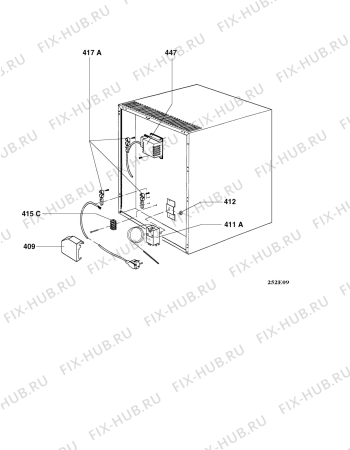 Взрыв-схема холодильника Electrolux RH255D - Схема узла Armature/fitting